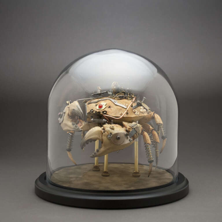 Image of a crab sculpture