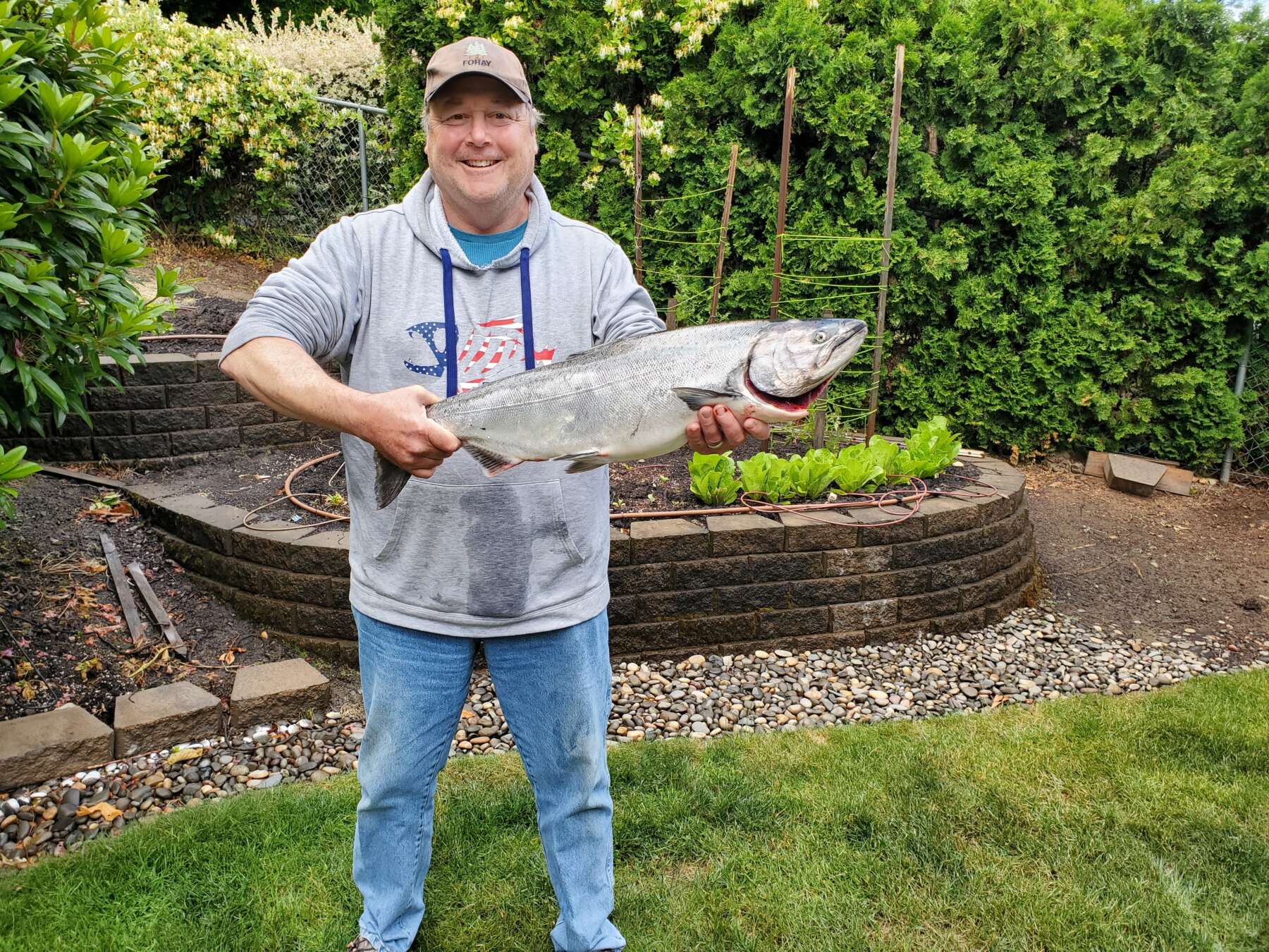 Image of Peter DeChant with Salmon
