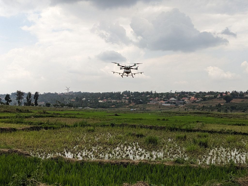 Drone larviciding in Kigali, Rwanda